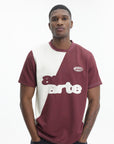 Arte T-Shirt Football Logo Maroon/White