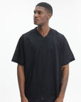 Arte T-Shirt Multi Mesh V-Neck Black
