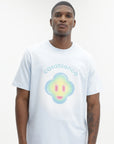 Casablanca Airbrush Smiley Classic T-Shirt Pale Blue