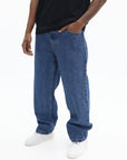 Icecream Double Scoop Apple Denim Pants Mid Wash Blue