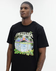 Casablanca Volcano Printed Classic T-Shirt Black