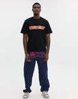 Icecream Running Dog Double Scoop Denim Pants Mid Wash Blue