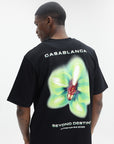 Casablanca Glitch Orchid Oversized T-Shirt Black