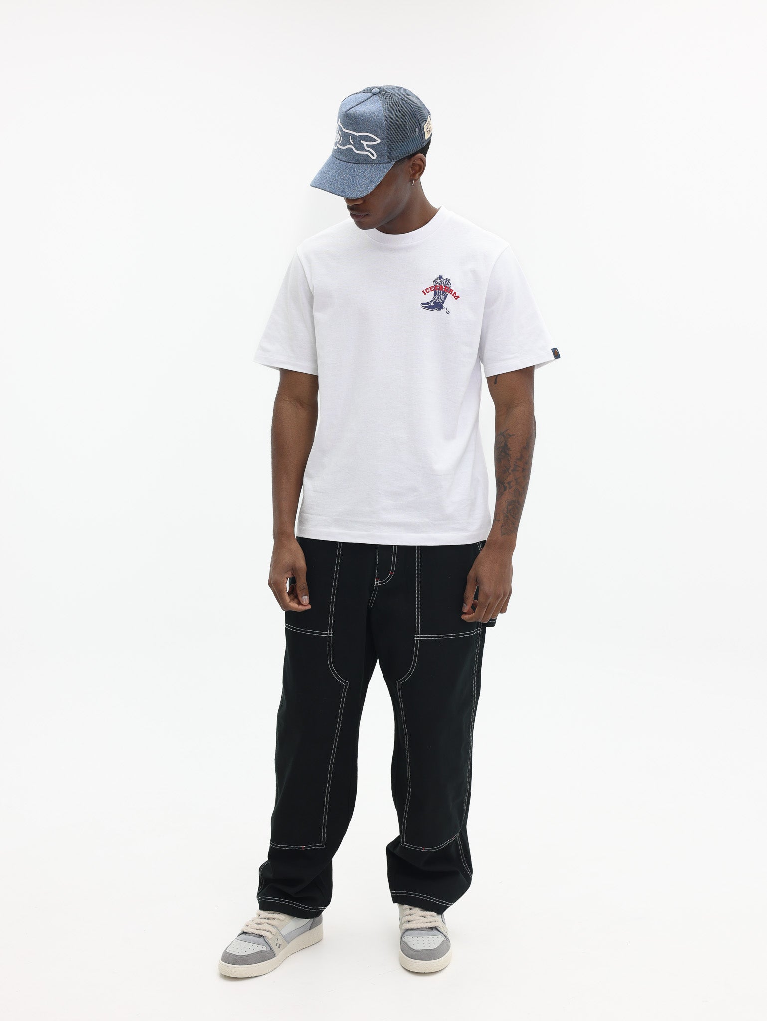 Ice Cream Canvas Carpenter Pants Black - AL Capone Premium