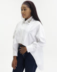 Givenchy Shirt Slv Sequins Collar White
