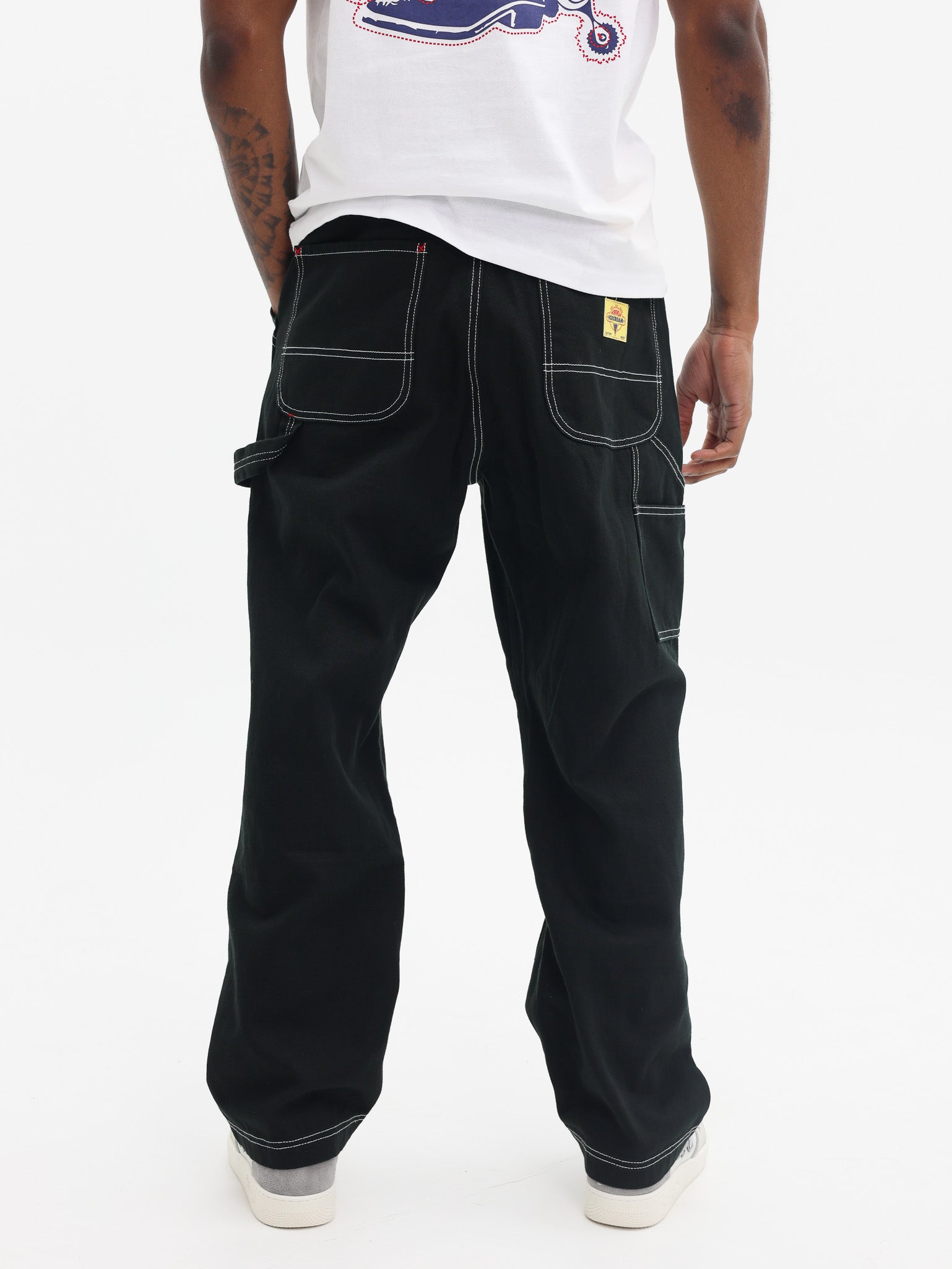 Ice Cream Canvas Carpenter Pants Black - AL Capone Premium