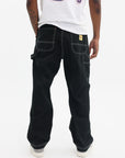 Icecream Canvas Carpenter Pants Black