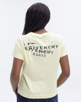 Givenchy T-Shirt Small Logo Stamp Yellow