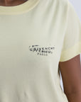 Givenchy T-Shirt Small Logo Stamp Yellow
