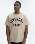 Givenchy T-Shirt Large Logo Print Beige