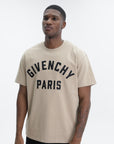 Givenchy T-Shirt Large Logo Print Beige