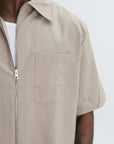 Givenchy Shirt Zip Collar Ebony Brown