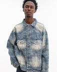 Acupuncture Denim Jacket All Over Print Blue