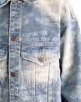 Acupuncture Denim Jacket All Over Print Blue