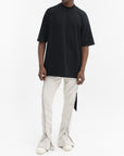 Rick Owens T-Shirt Plain Ribneck Black