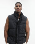Stone Island Vest Padded Zip Front Black