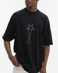 Rick Owens T-Shirt Star Print Black