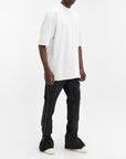 Rick Owens T-Shirt Plain Ribneck White