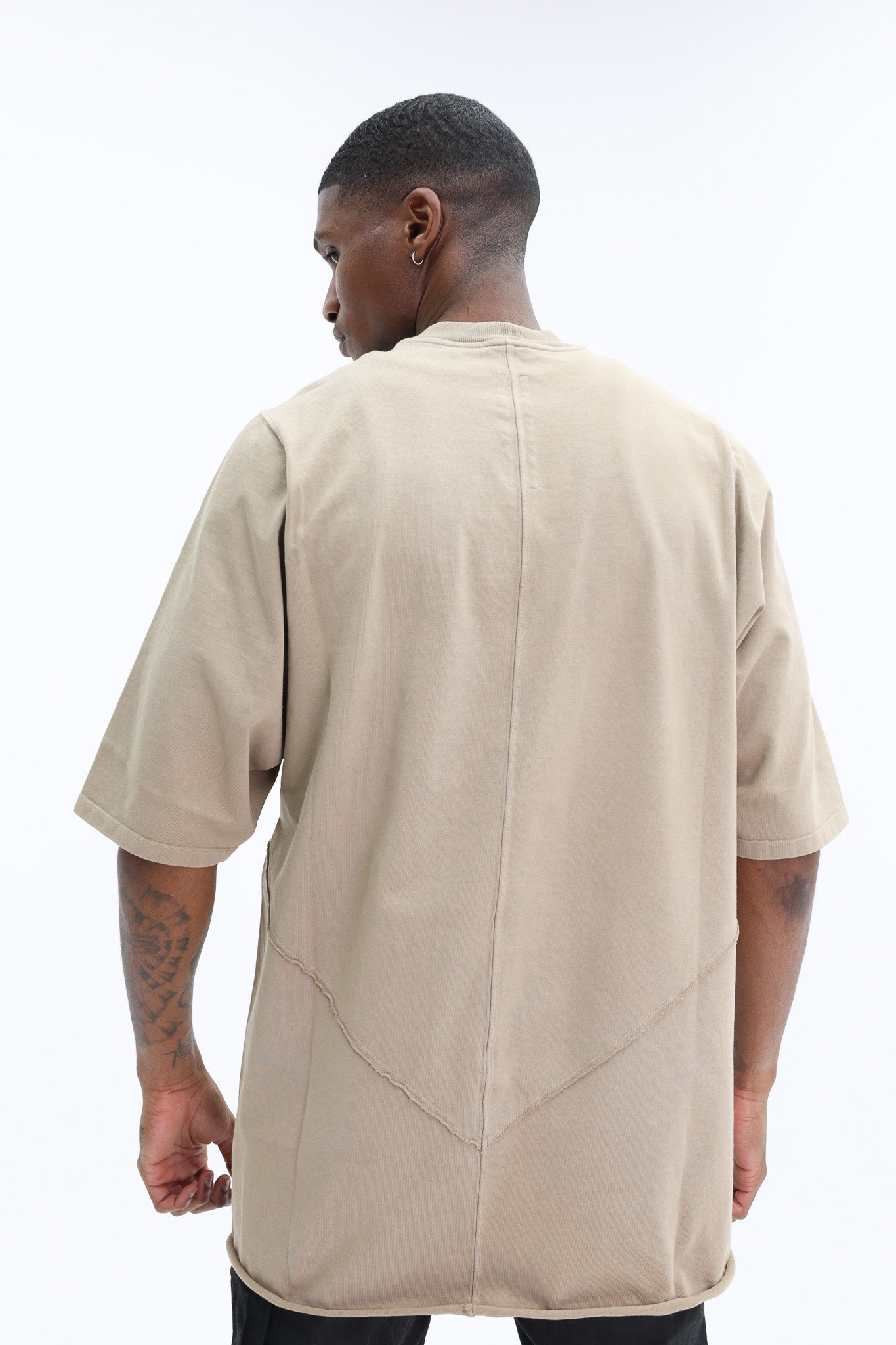 Rick Owens T-Shirt Jumbo Ss Dirty Pearl