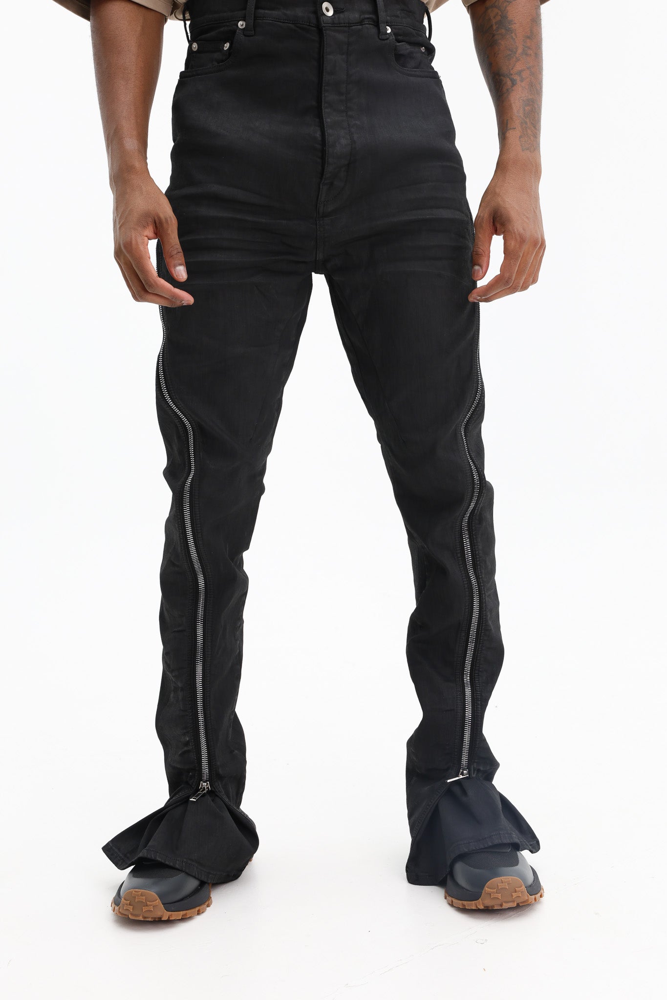 Rick Owens Jeans Bolan Banana Black Wax - AL Capone Premium