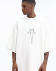 Rick Owens T-Shirt Tommy T Milk-Black