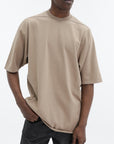 Rick Owens T-Shirt Plain Ribneck Beige