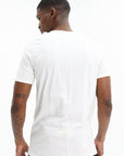 Rick Owens T-Shirt Level T Milk-Black