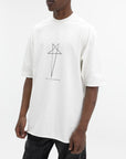 Rick Owens T-Shirt Star Print White