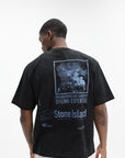 Stone Island T-Shirt Paintball Logo Black