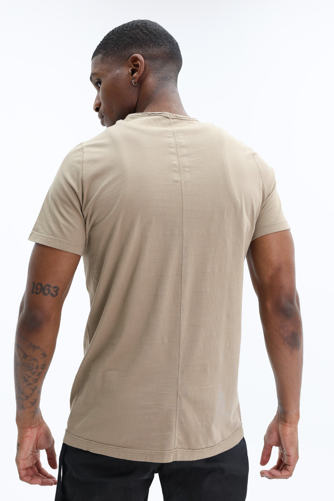 Rick Owens T-Shirt Level T Dirty Pearl Black