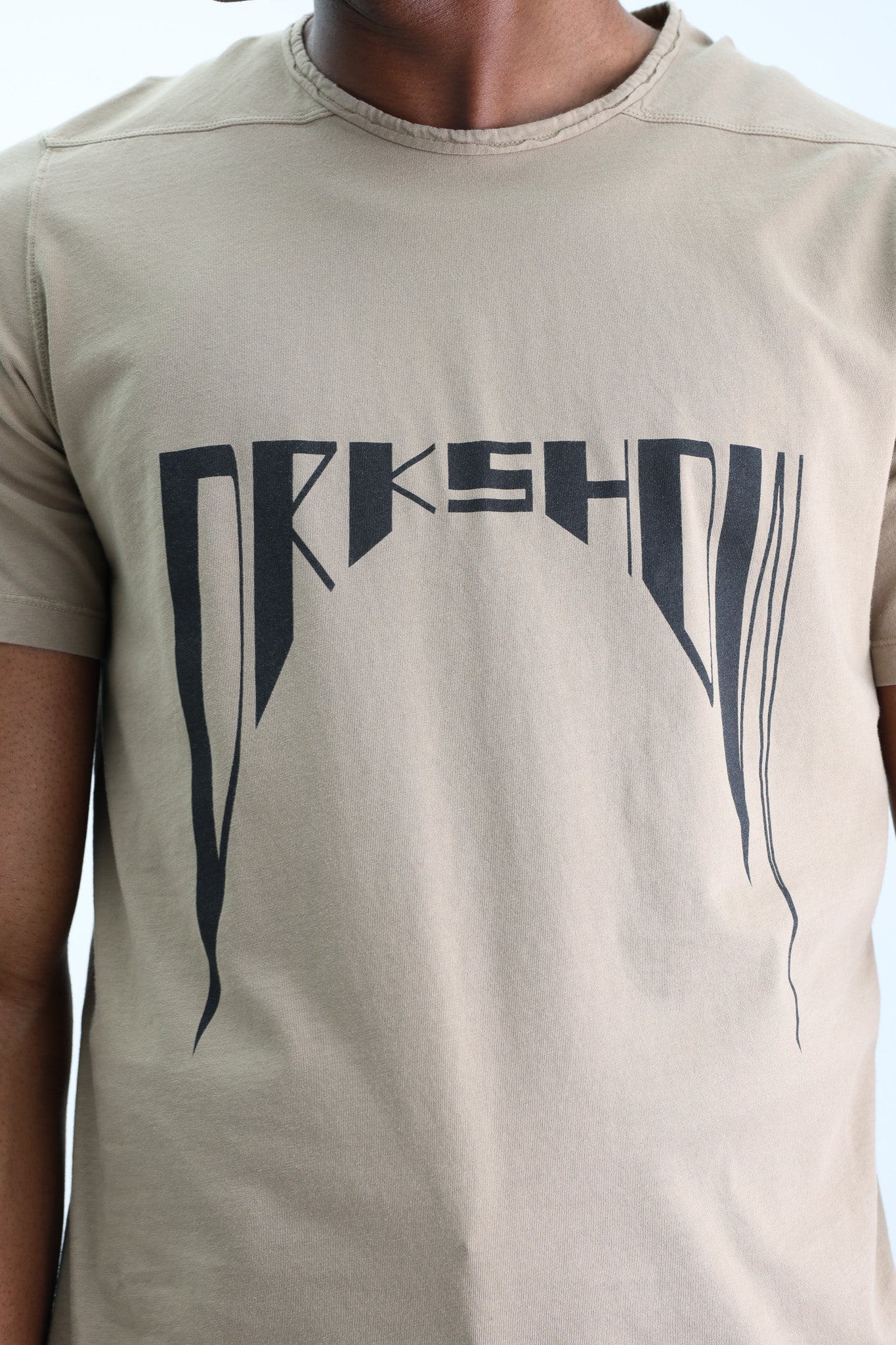 Rick Owens T-Shirt Level T Dirty Pearl Black