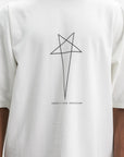 Rick Owens T-Shirt Star Print White
