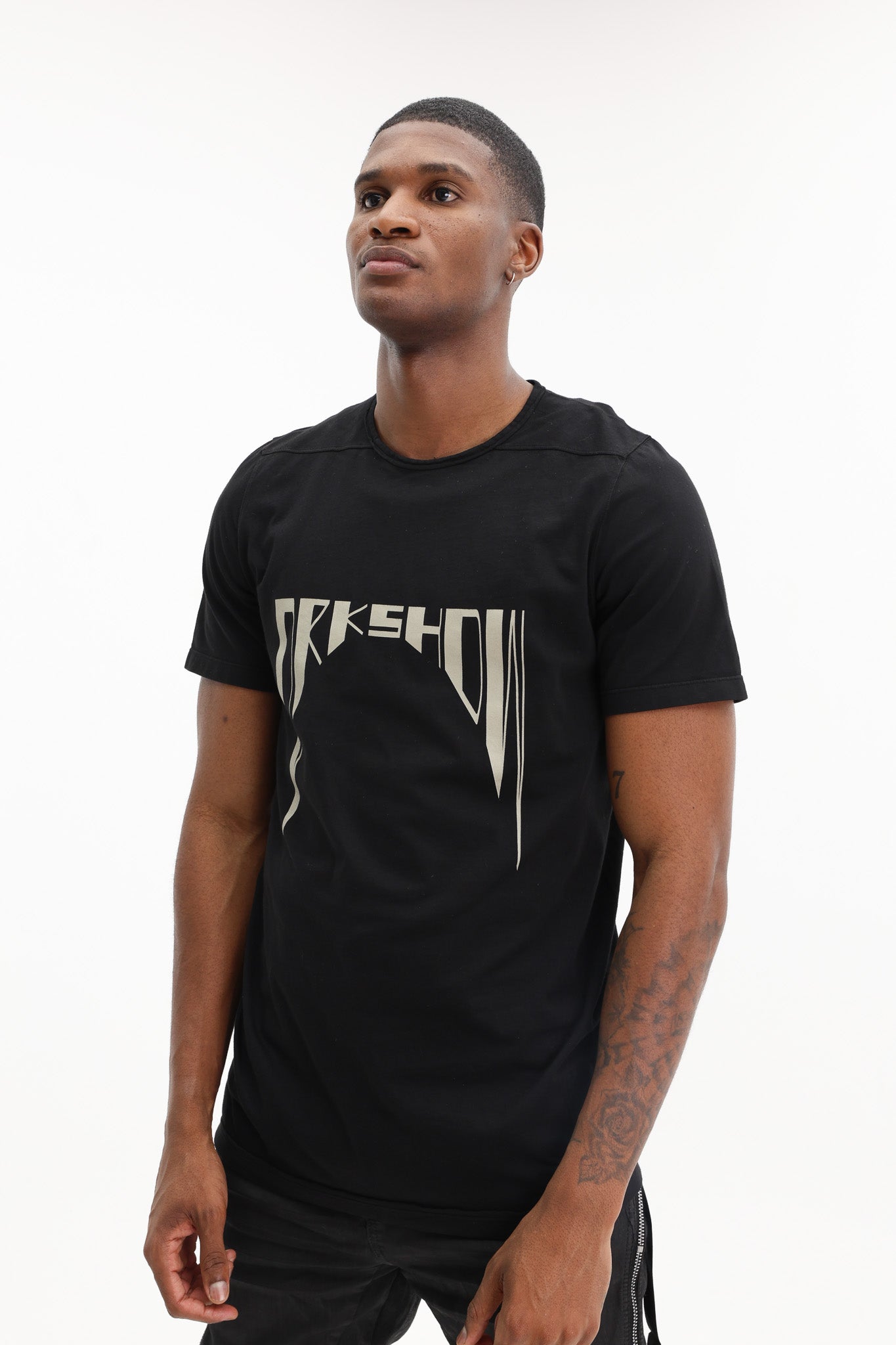 Rick Owens T-Shirt Level T Black-Pearl - AL Capone Premium