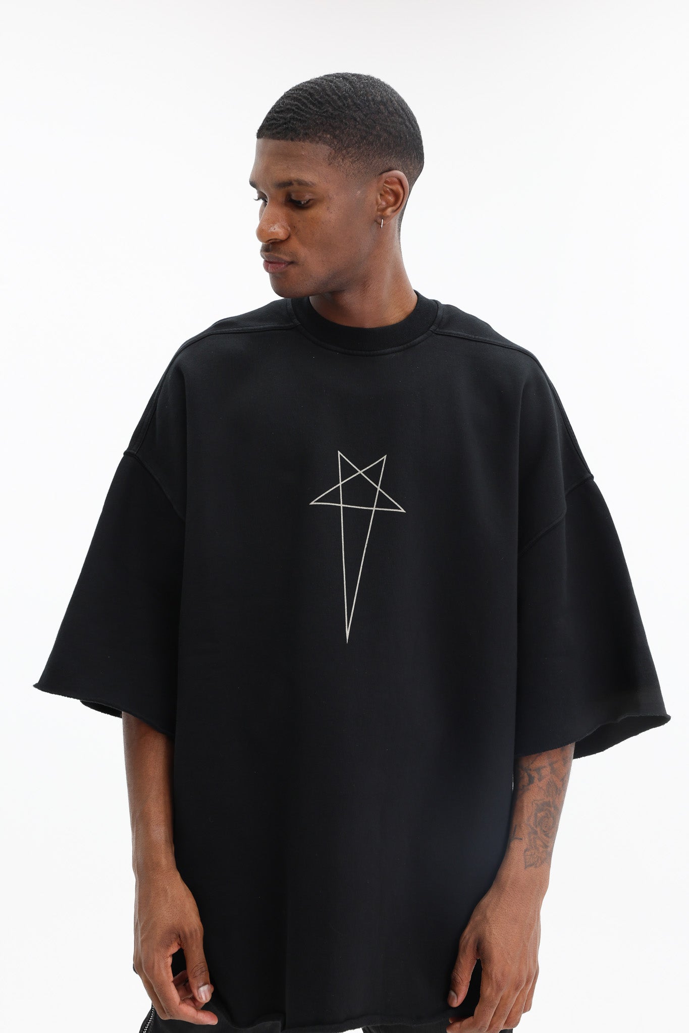 Rick Owens T-Shirt Tommy T Black-Pearl