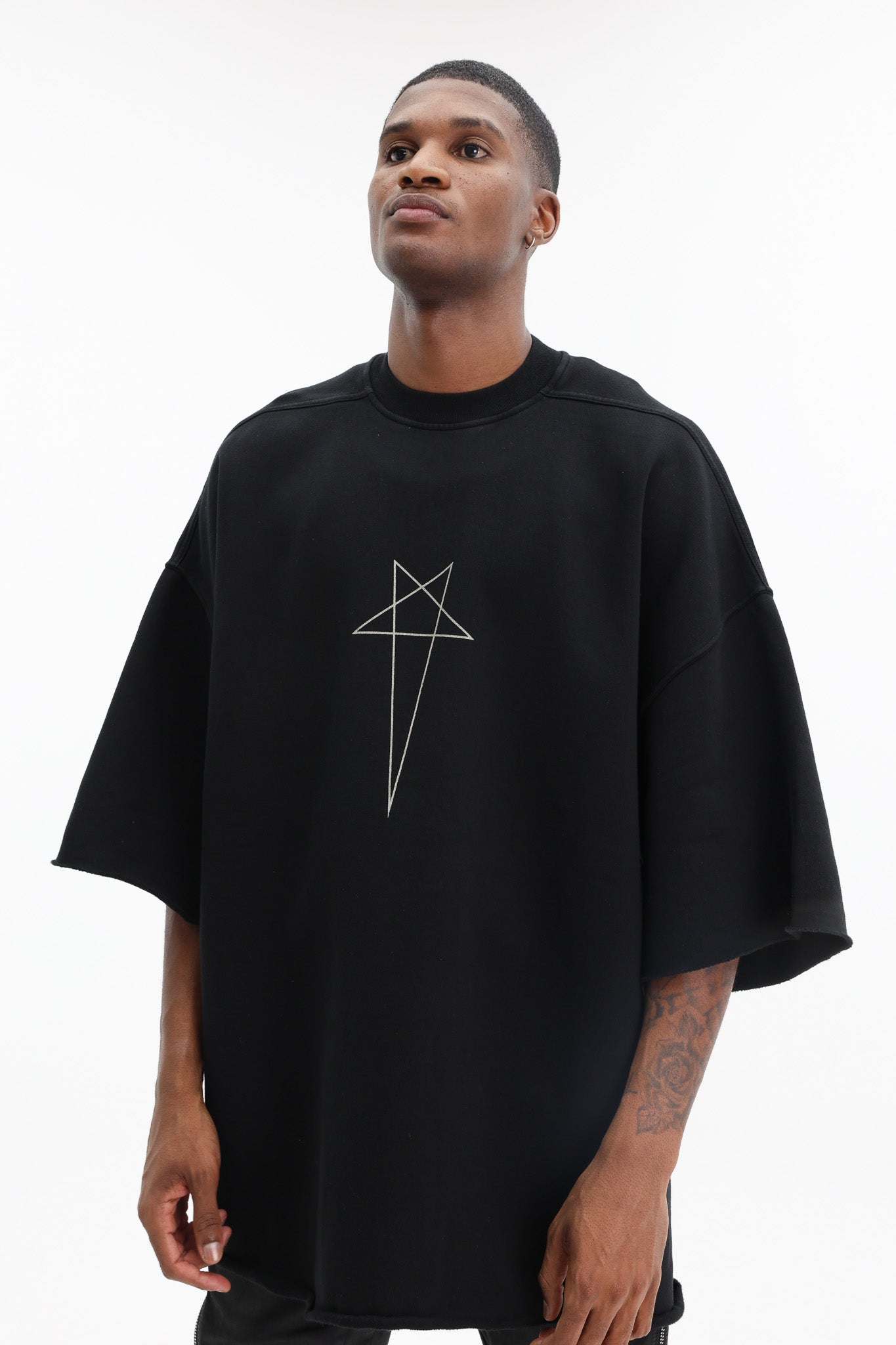 Rick Owens T-Shirt Tommy T Black-Pearl