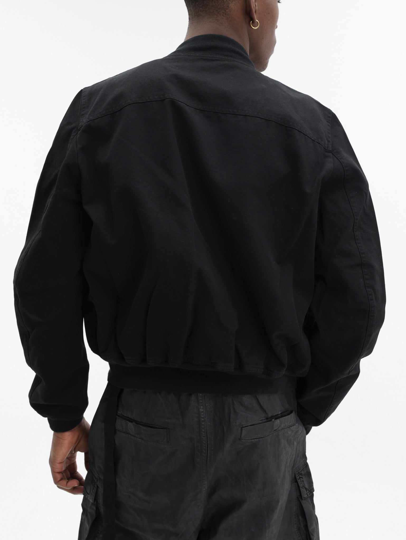 Rick Owens Jacket Silver Zip Pockets Black - AL Capone Premium