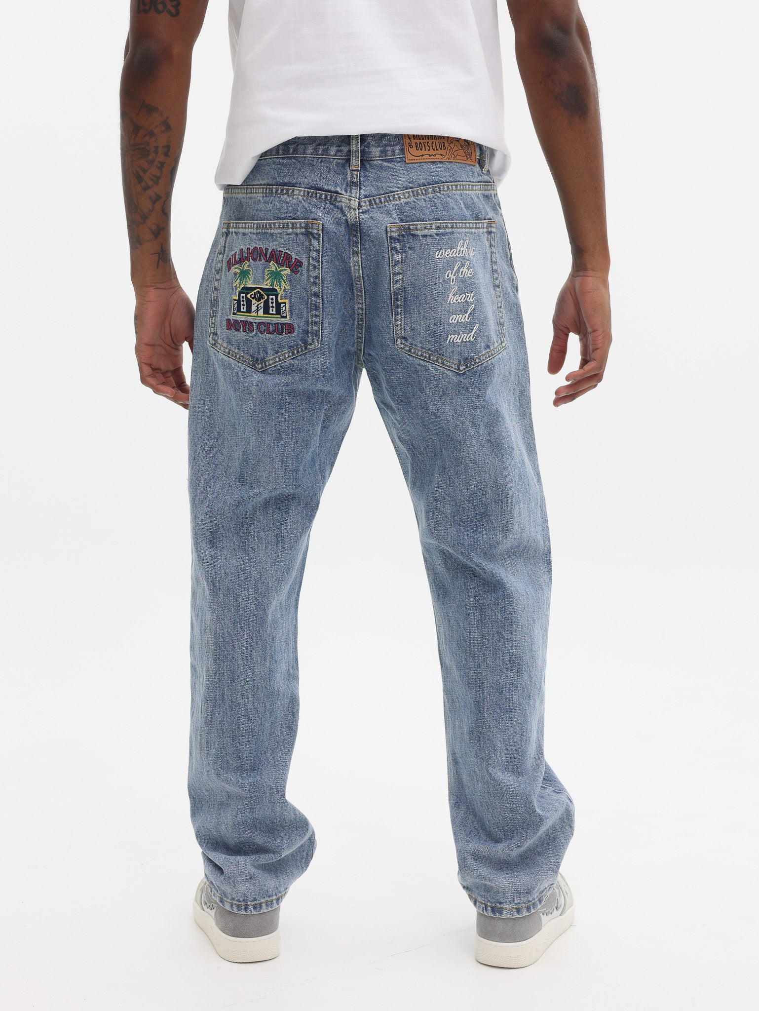 Billionaire Boys Club Casino Denim Pants Light Wash Blue - AL