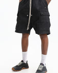 Rick Owens Shorts Cargobela Denim Black Wax