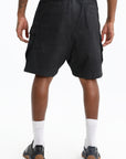 Rick Owens Shorts Cargobela Denim Black Wax