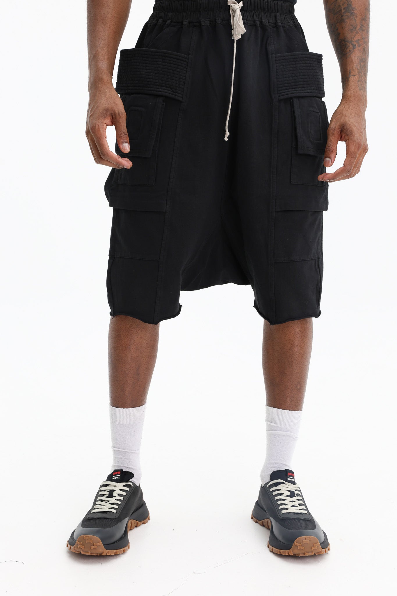 Rick Owens Shorts Creatch Cargo Black - AL Capone Premium