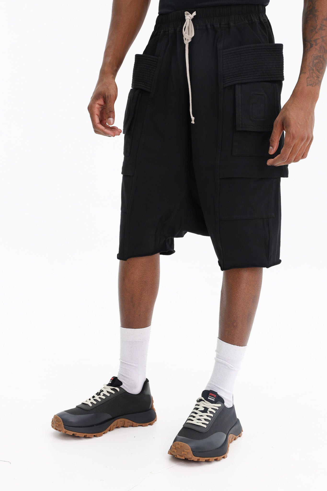 Rick Owens Shorts Creatch Cargo Black - AL Capone Premium