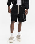 Rick Owens Shorts Zipped Pockets Black
