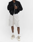 Rick Owens Shorts Zipped Pockets White