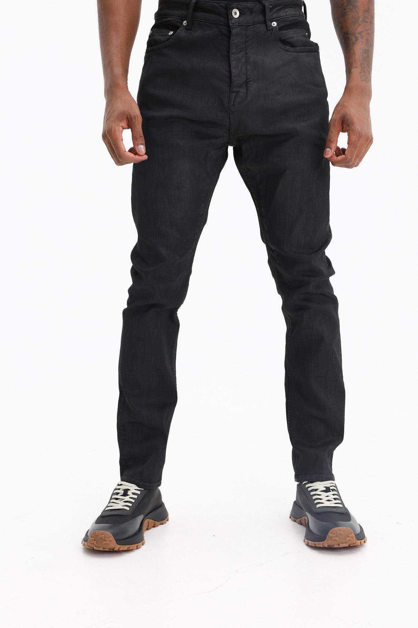 Rick Owens Jeans Detroit Cut Black Wax - AL Capone Premium
