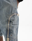 Rick Owens Shorts Zipped Pockets Denim