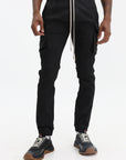 Rick Owens Jeans Mastodon Cut Black Wax