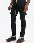 Rick Owens Jeans Mastodon Cut Black Wax