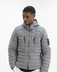Stone Island Jacket Quilted Hood Grey