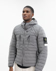 Stone Island Jacket Quilted Hood Grey