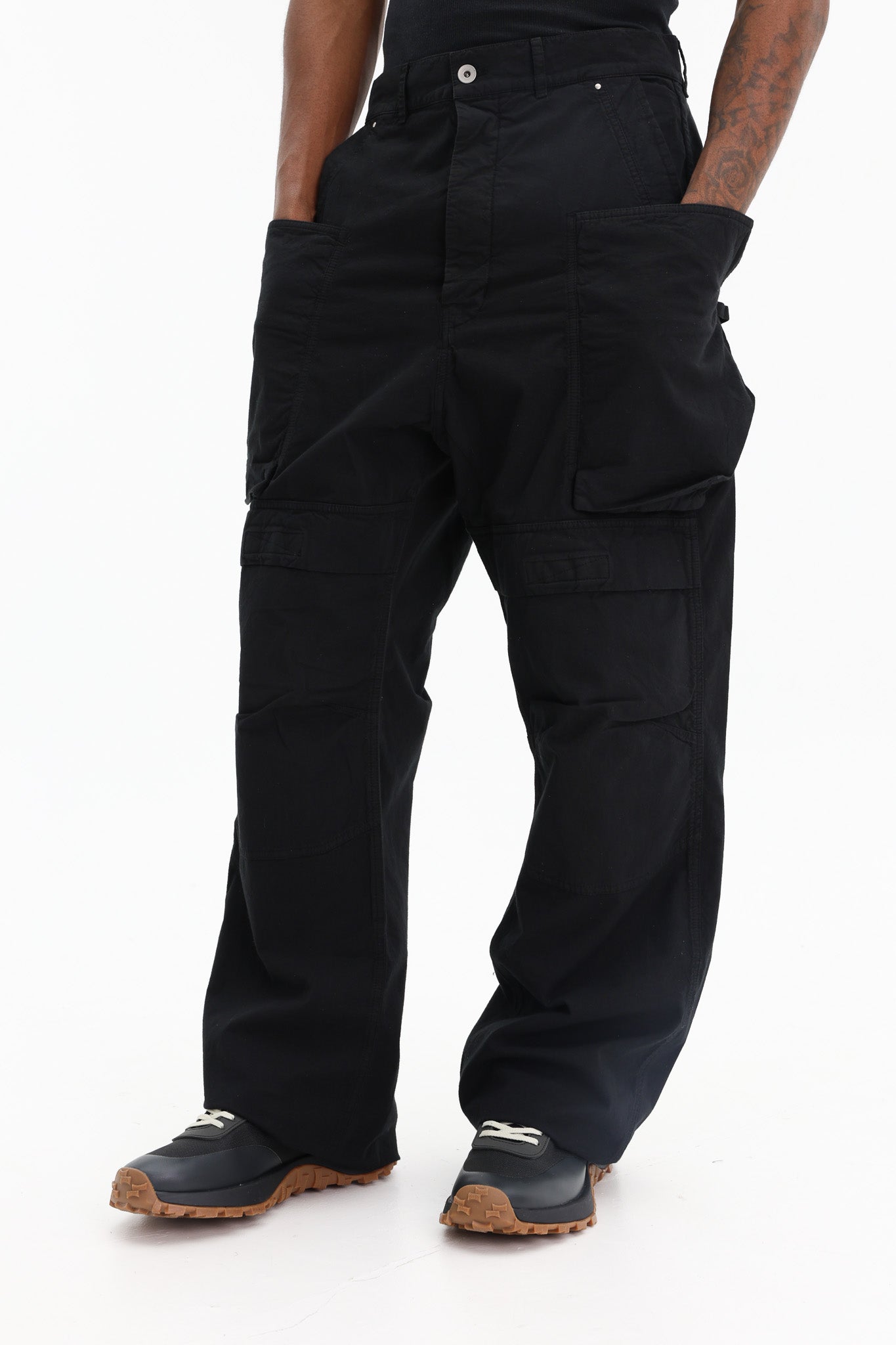 パンツ Rick Owens Cargo long size 48 Rick Owens Cargo Pants Stefan Black - AL Capone Premium